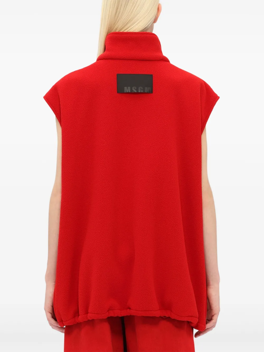 MSGM Bodywarmer met ritssluiting Rood