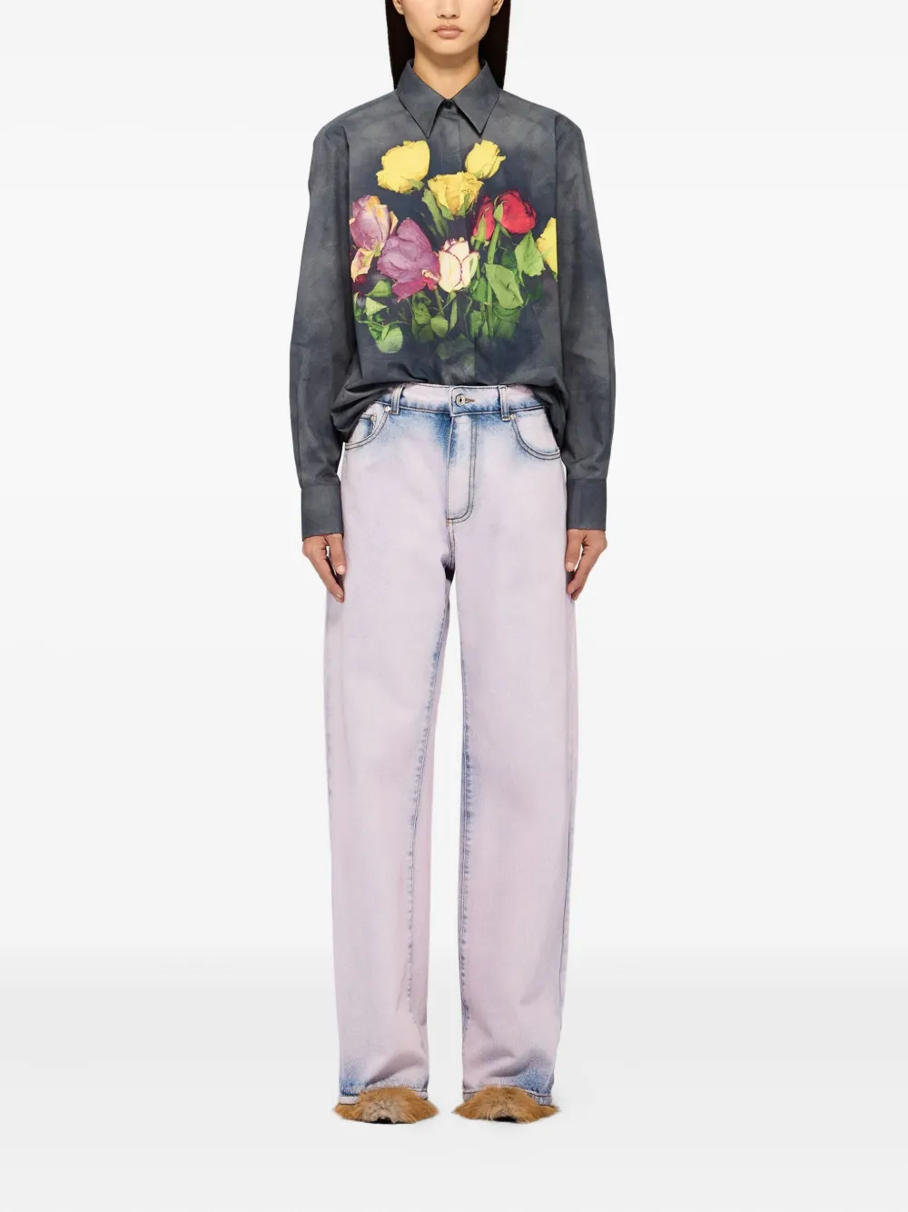 MSGM logo jeans - Roze