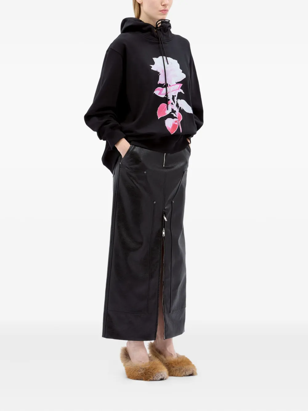MSGM rose-print hoodie | Hoodies | Image 2