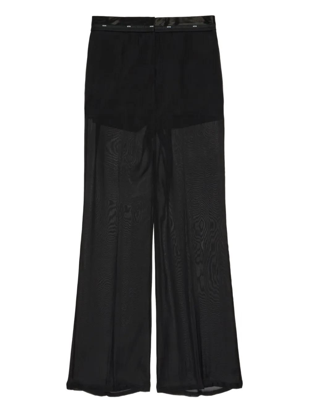 MSGM logo-detail trousers | Black | Image 1