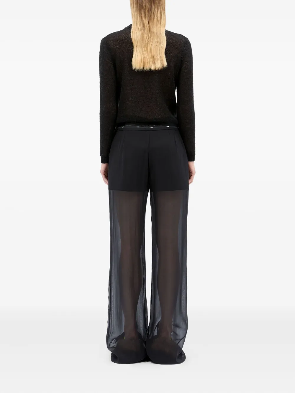 MSGM Broek met toelopende pijpen Zwart