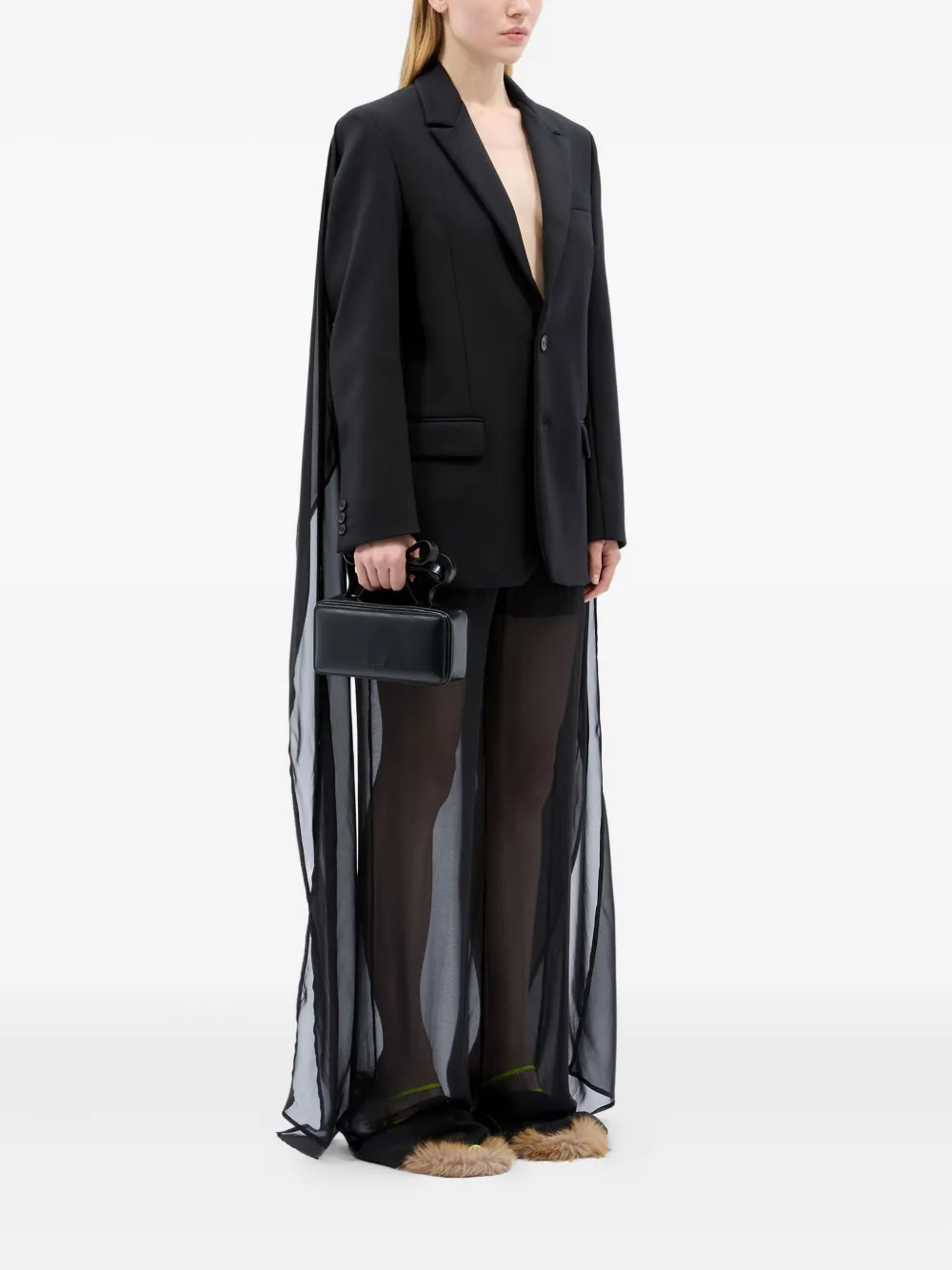 MSGM Broek met toelopende pijpen Zwart