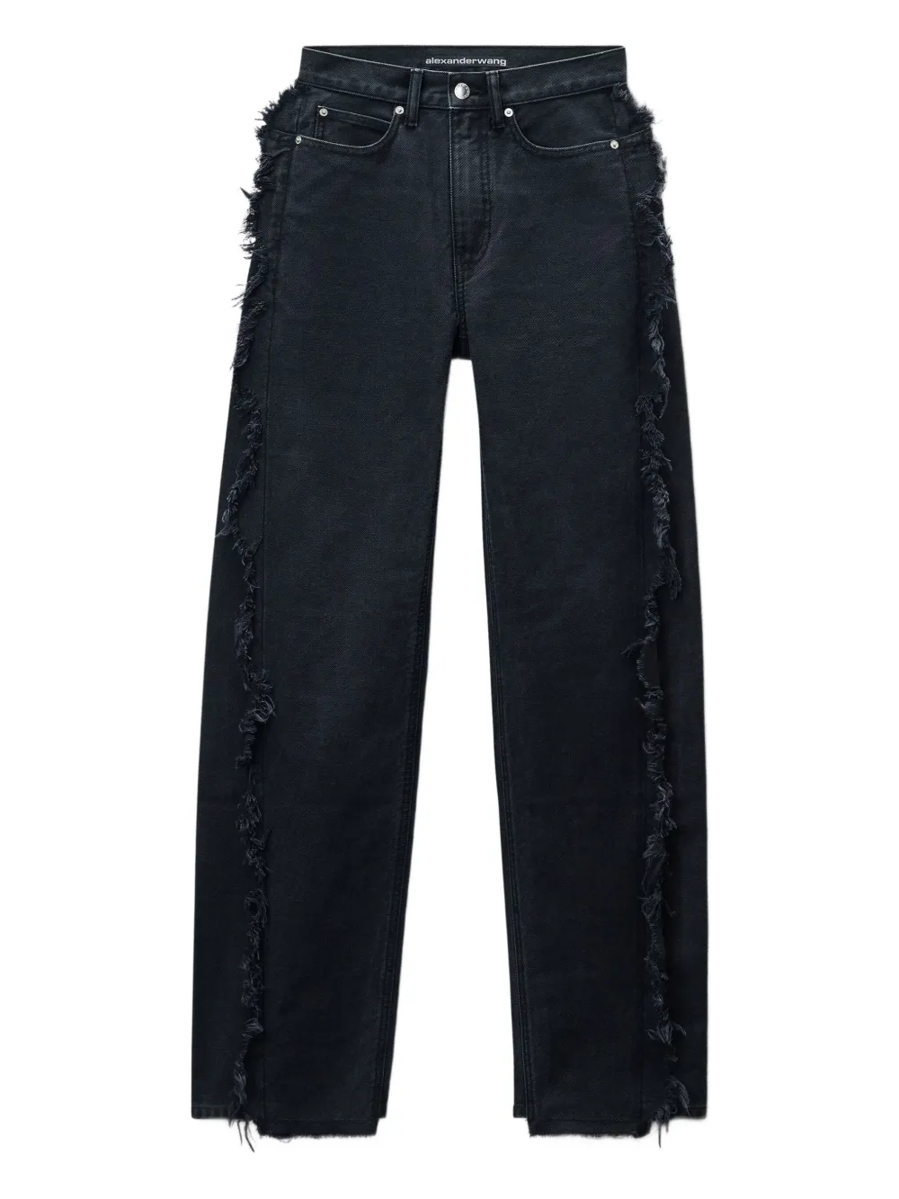 Alexander Wang Float frayed-seams denim jeans | Black | Image 1