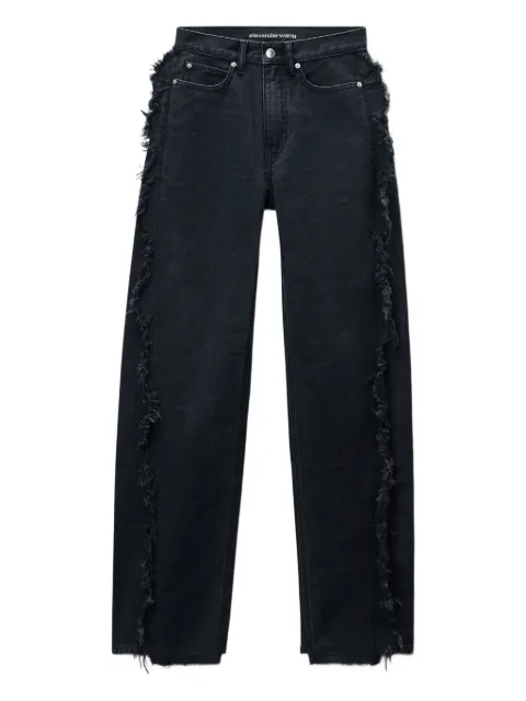 Alexander Wang Float frayed-seams denim jeans