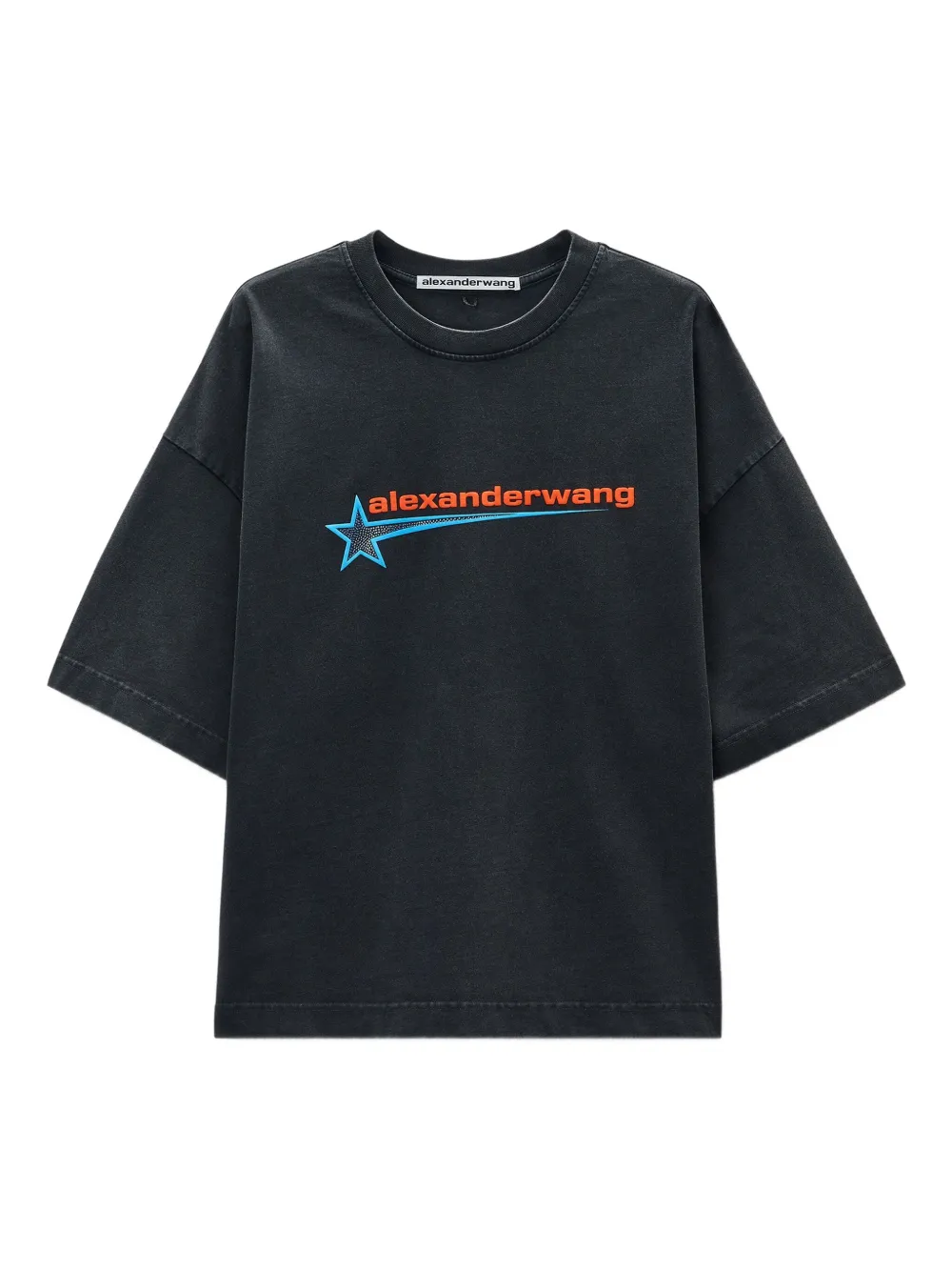 Alexander Wang T-shirt Mit Grafischem Print In Black