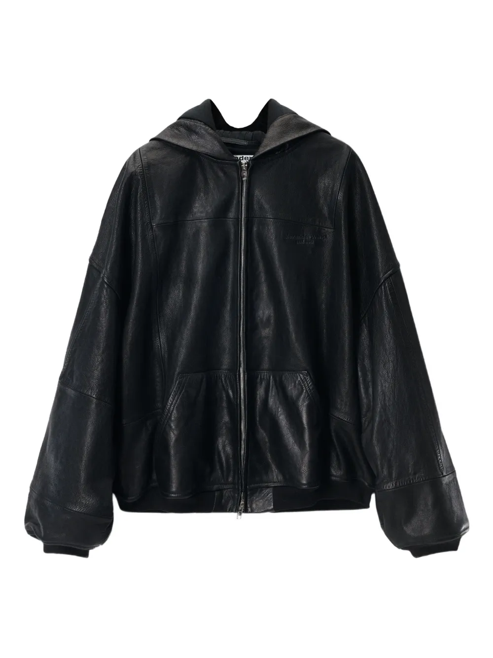 Alexander Wang Mini Skirt With Knit Logo Patch In Black