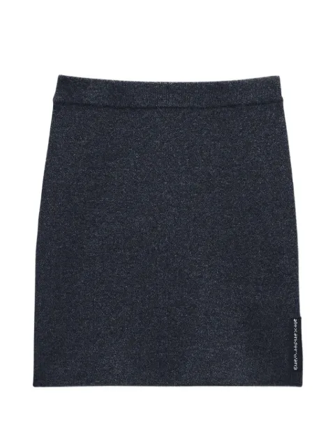 Alexander Wang logo-patch mini skirt