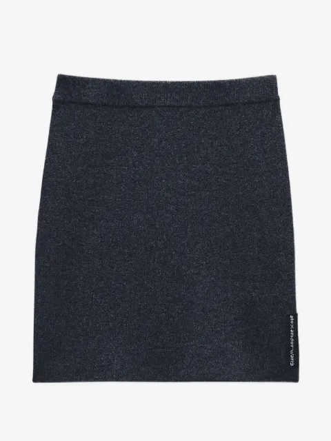 Alexander Wang logo-patch mini skirt