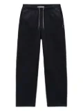 Alexander Wang rhinestone-drawcord cotton track pants - Black