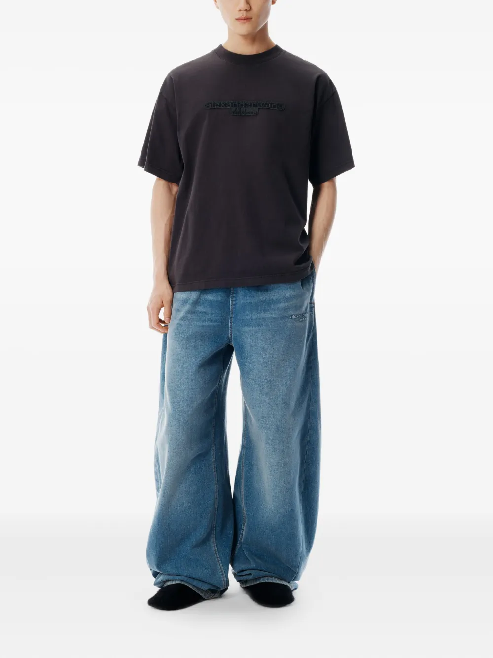 Alexander Wang logo-patch short-sleeve T-shirt | T-Shirts | Image 2