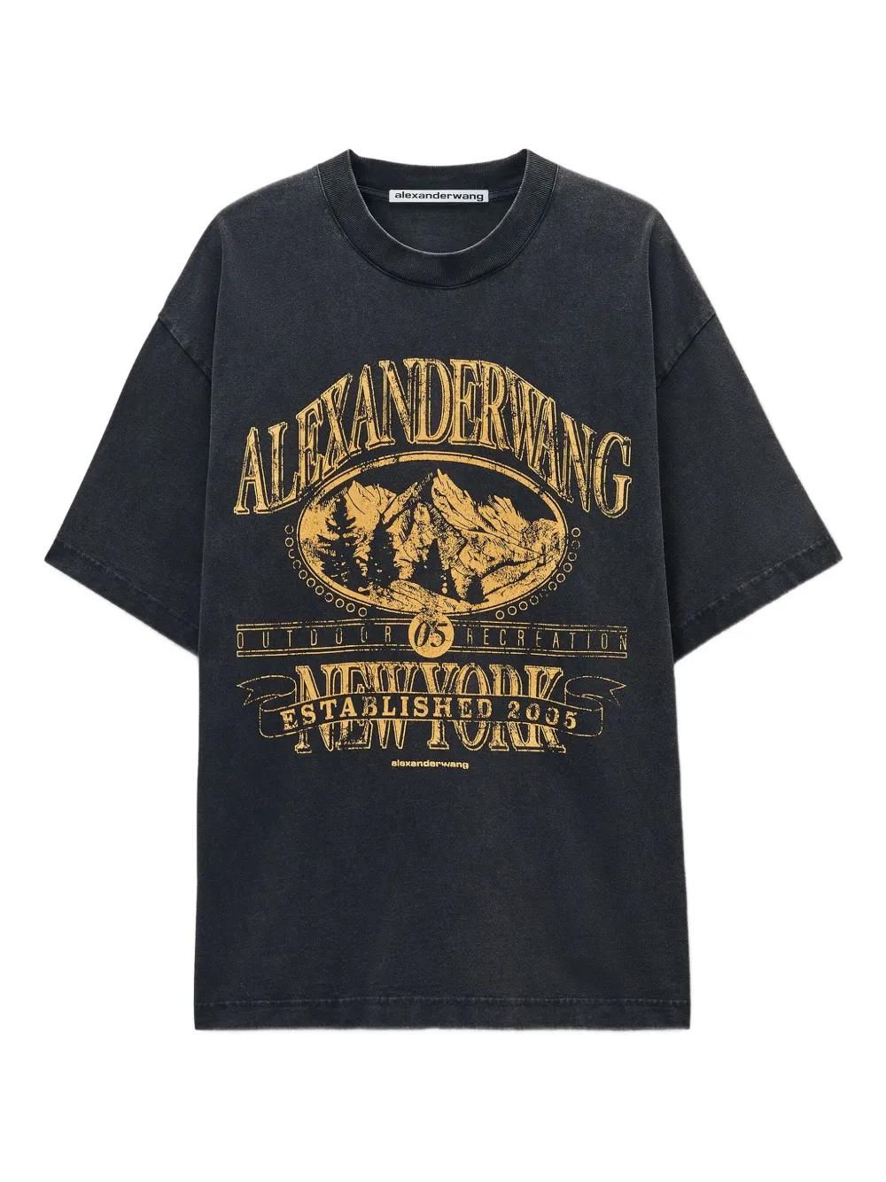Alexander Wang graphic-print T-shirt | Grey | Image 1