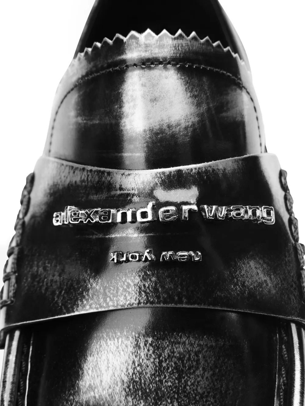Alexander Wang Loafers met logoplakkaat en zool Zwart
