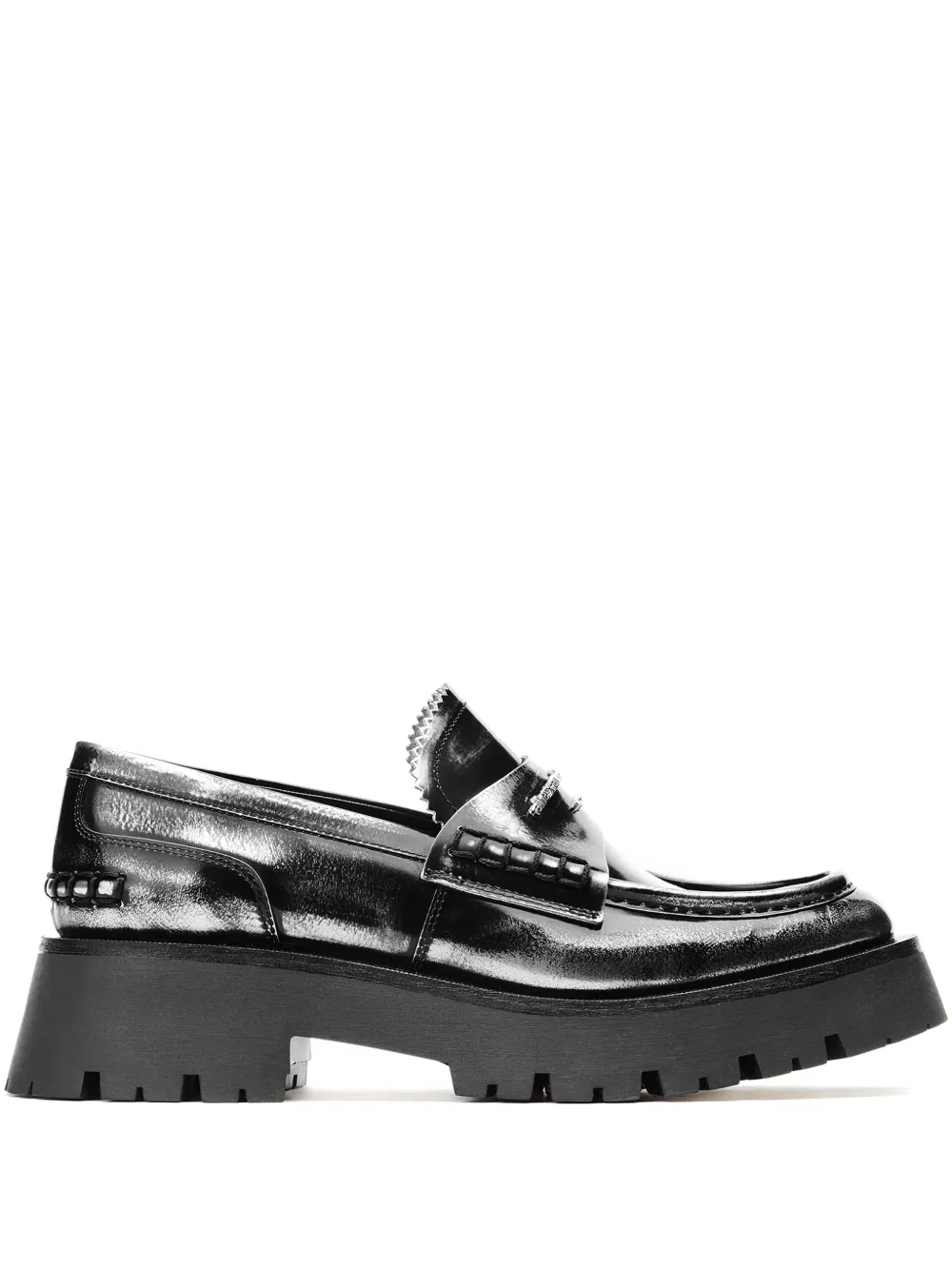 Alexander Wang Loafers met logoplakkaat en zool Zwart