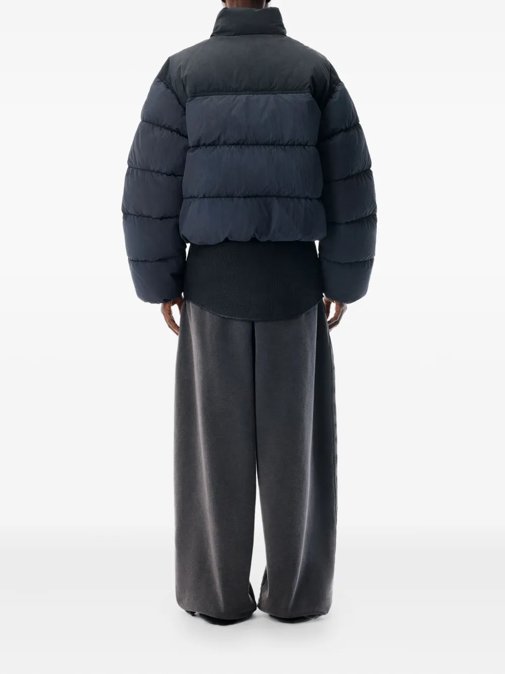 Alexander Wang Long-sleeved Zippered Cotton Jacket In Black