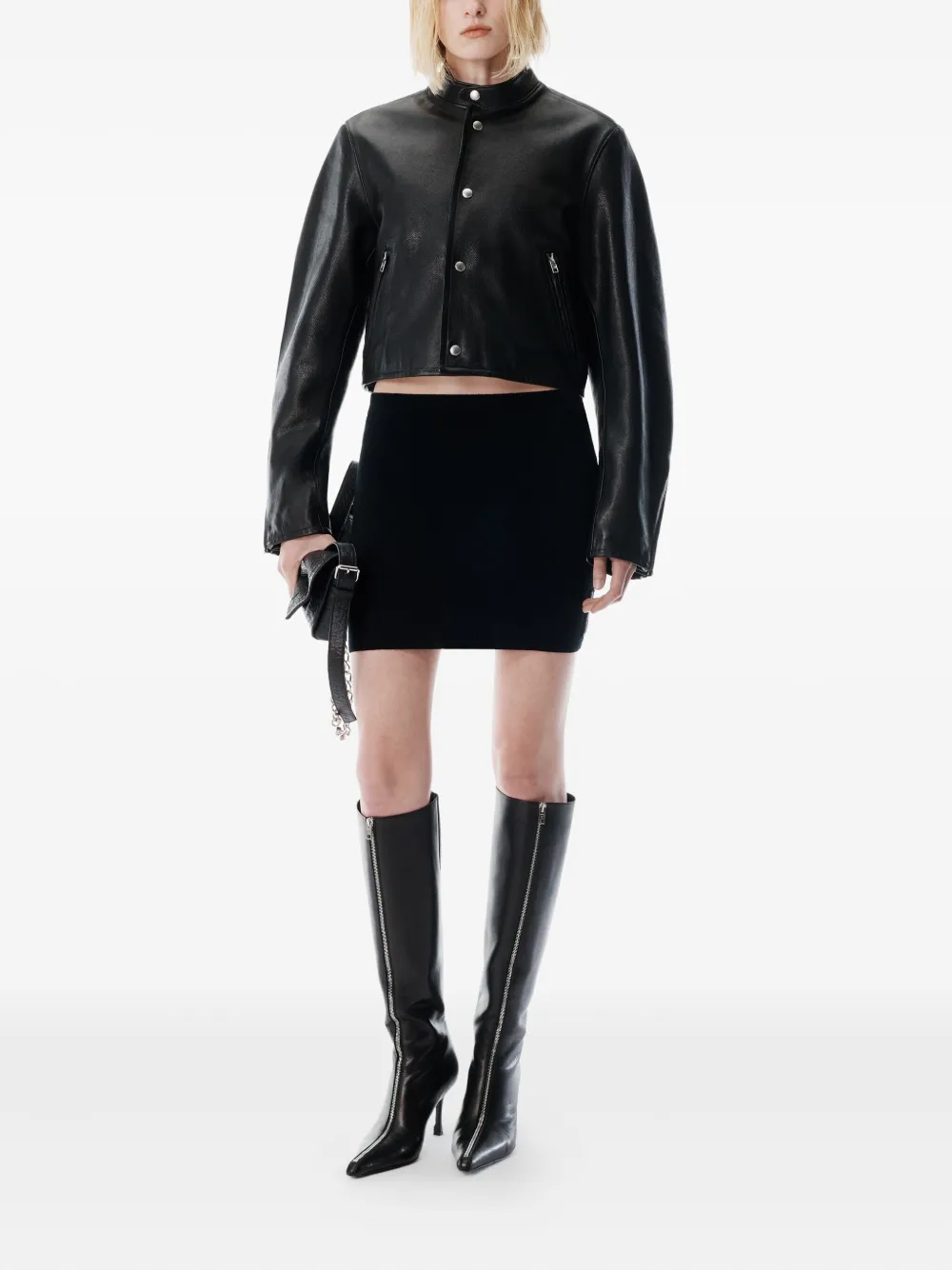 Alexander Wang Spitze Vera Stiefel Mit Reissverschlussdetail 85mm In Black