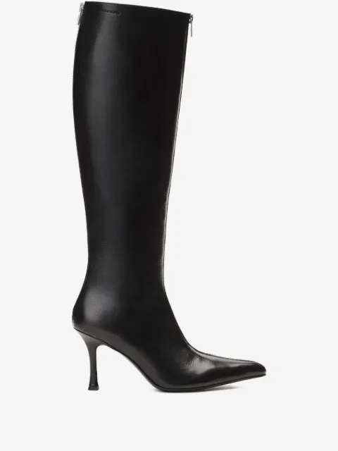Alexander Wang 85mm Vera zip-detail pointed-toe boots
