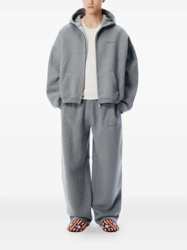 SleepyHungry　アップグレード Alexander Wang zip-up Hoodie | Grey | FARFETCH