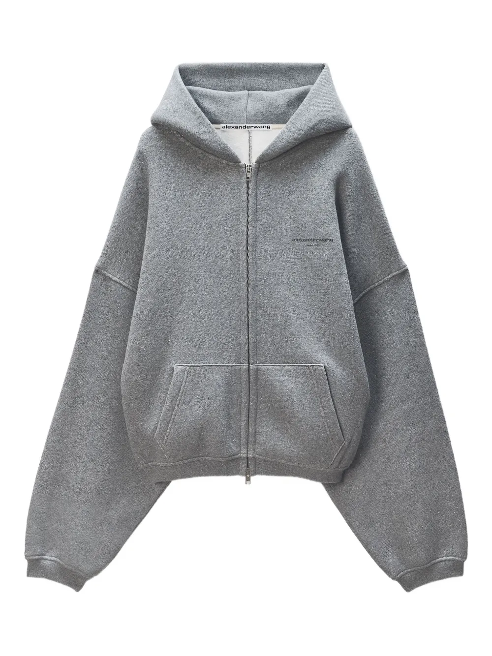 Alexander Wang ジップアップ パーカー - グレー Alexander Wang ジップアップ パーカー - グレー