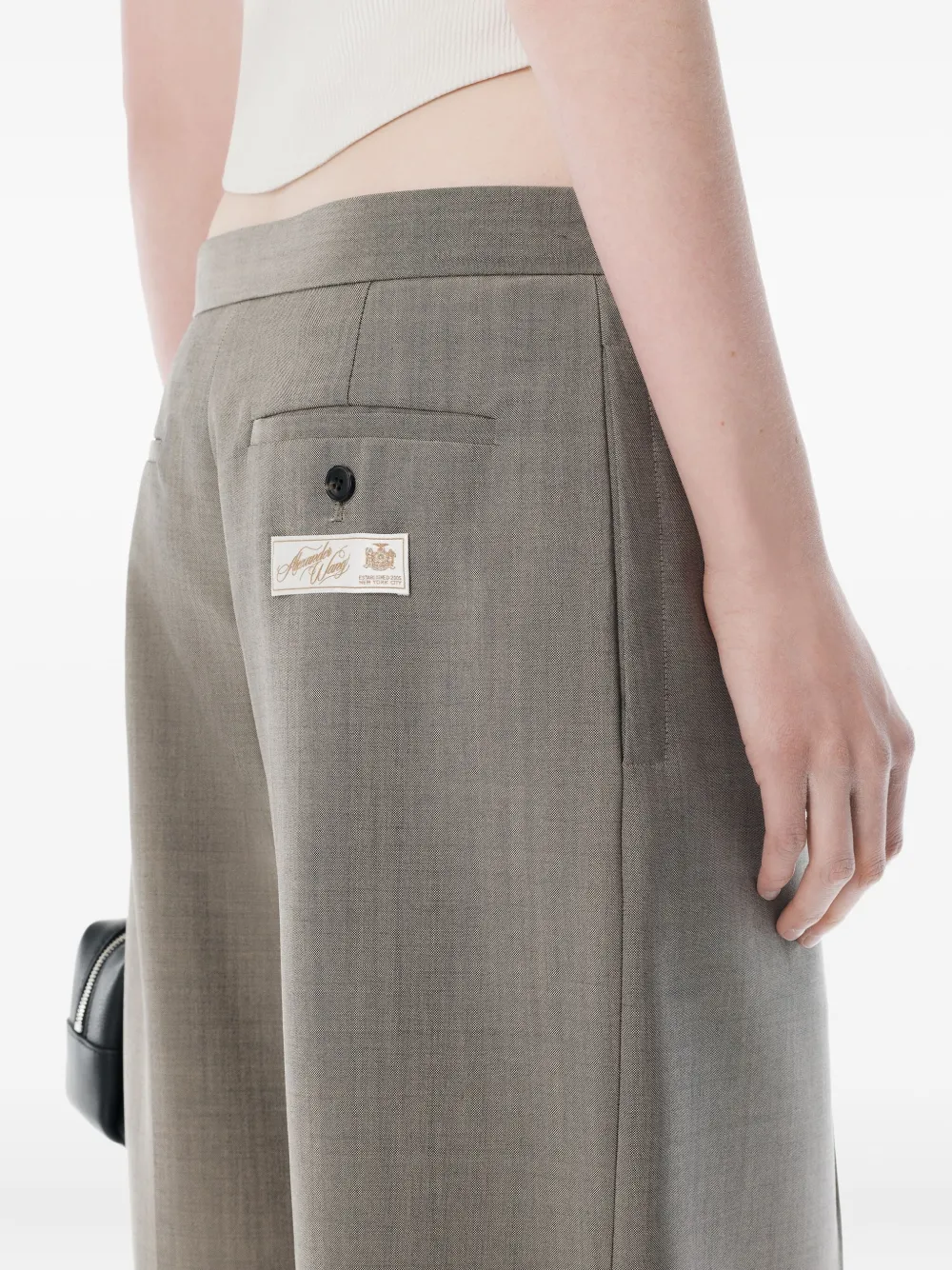 Alexander Wang Mid-rise Trousers In Brown