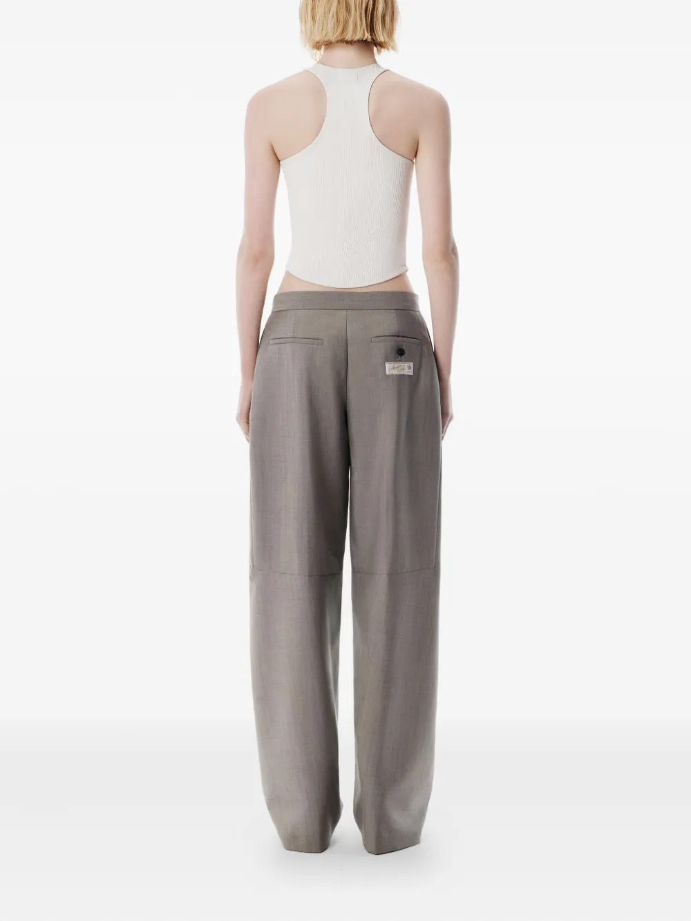 Alexander Wang Mid-rise Trousers In Brown
