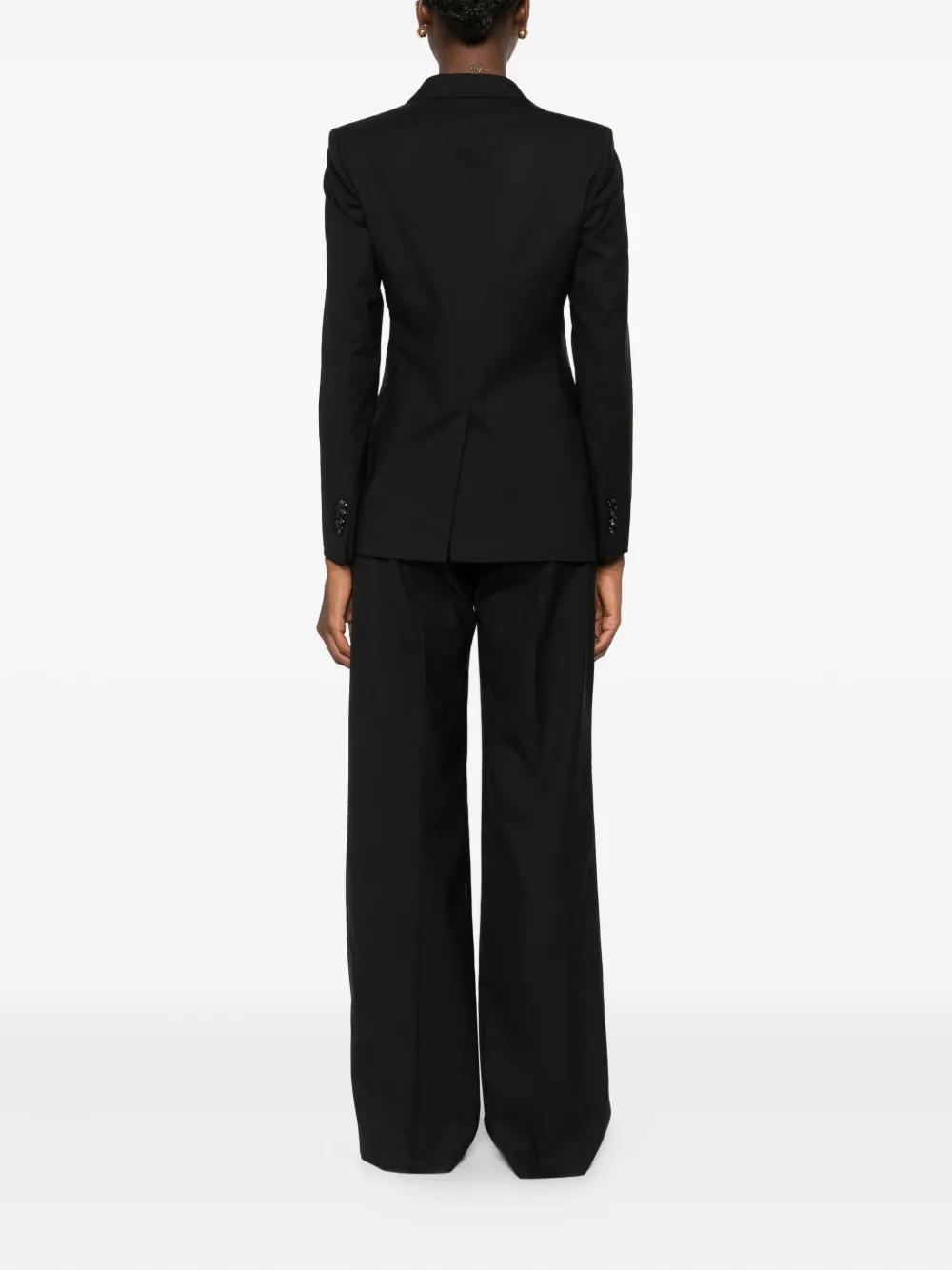 Tagliatore Double-breasted Suit In Black