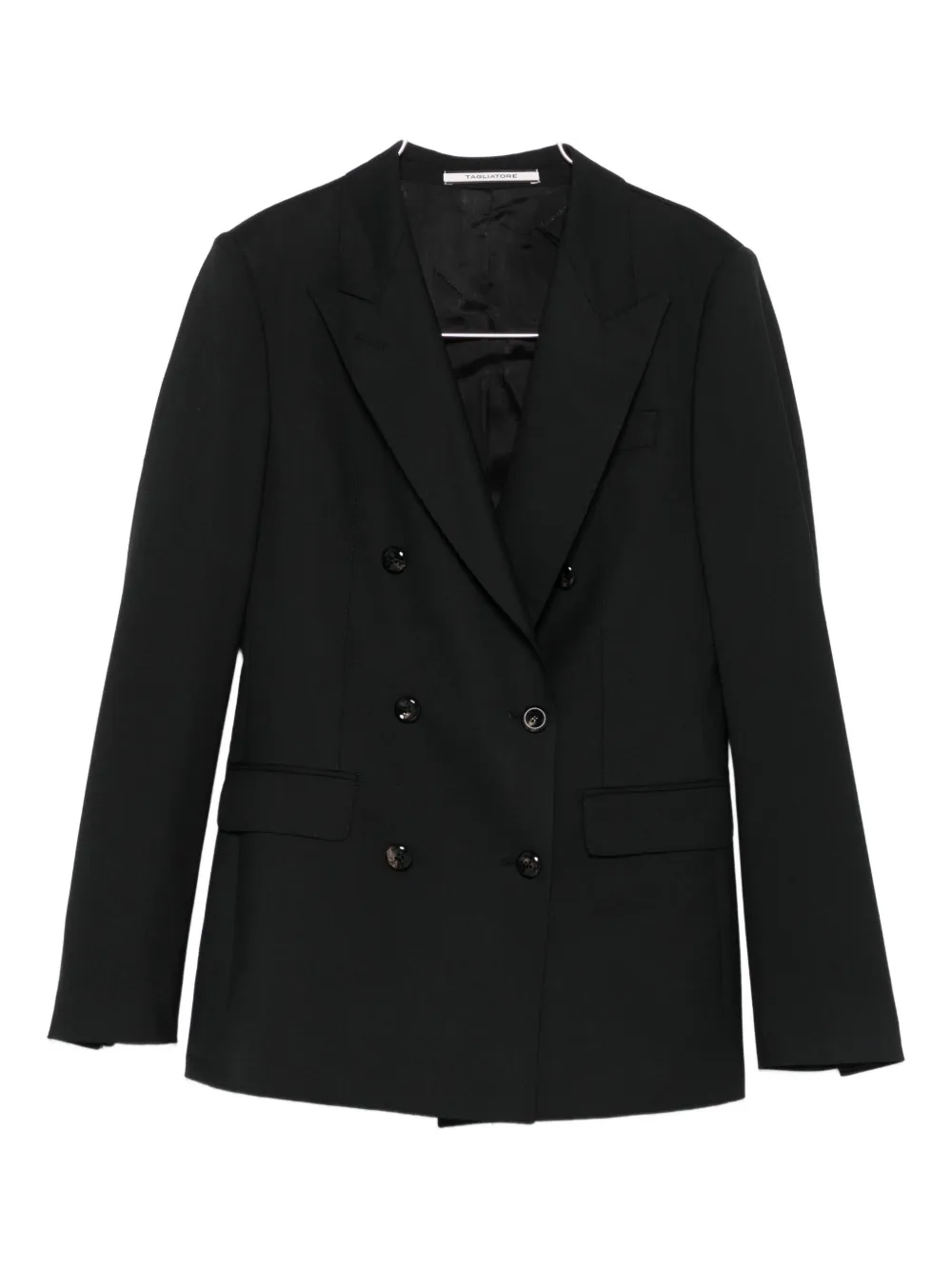 Tagliatore Double-breasted Suit In Black