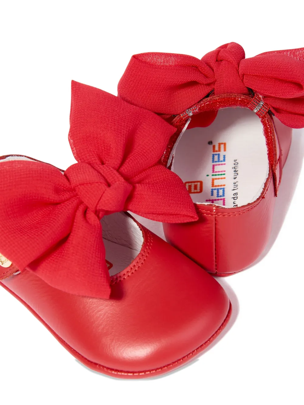 ANDANINES Ballerina's met strik en bandje Rood