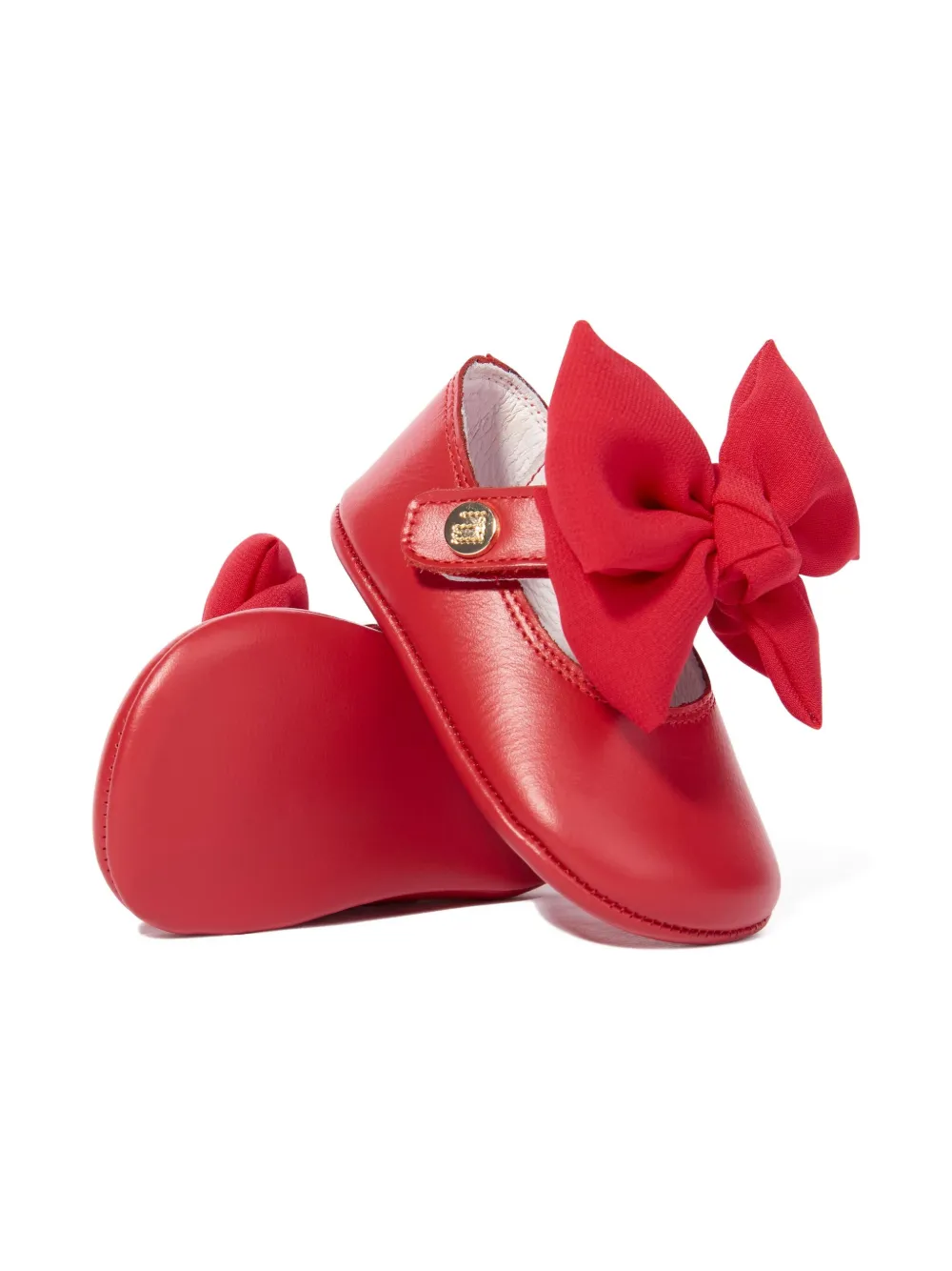 ANDANINES bow strap ballerinas - Rood