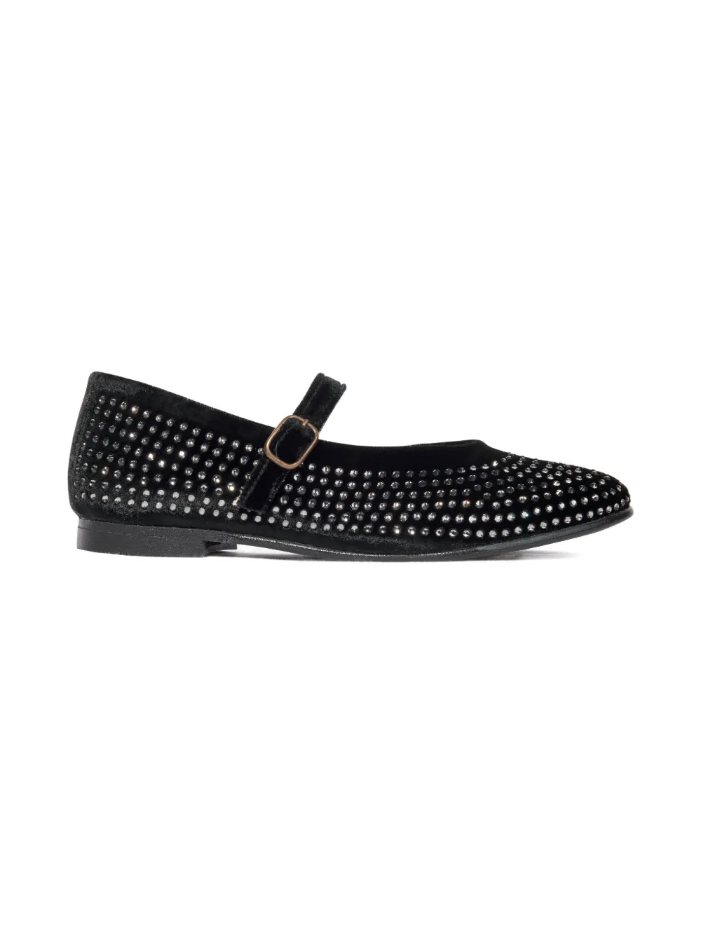 ANDANINES studded strapped ballerinas - Zwart