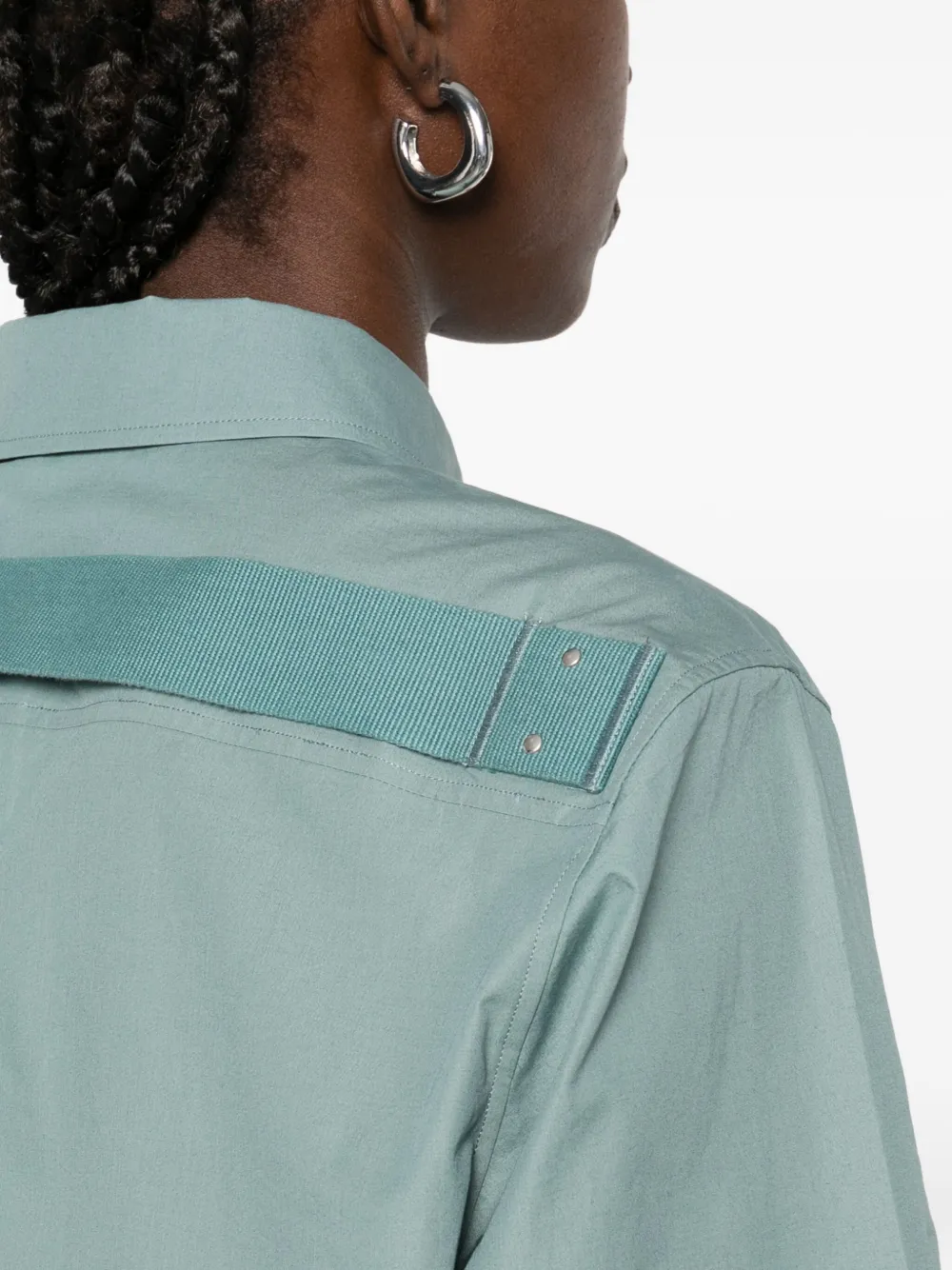 Rick Owens Cropped blouse Blauw