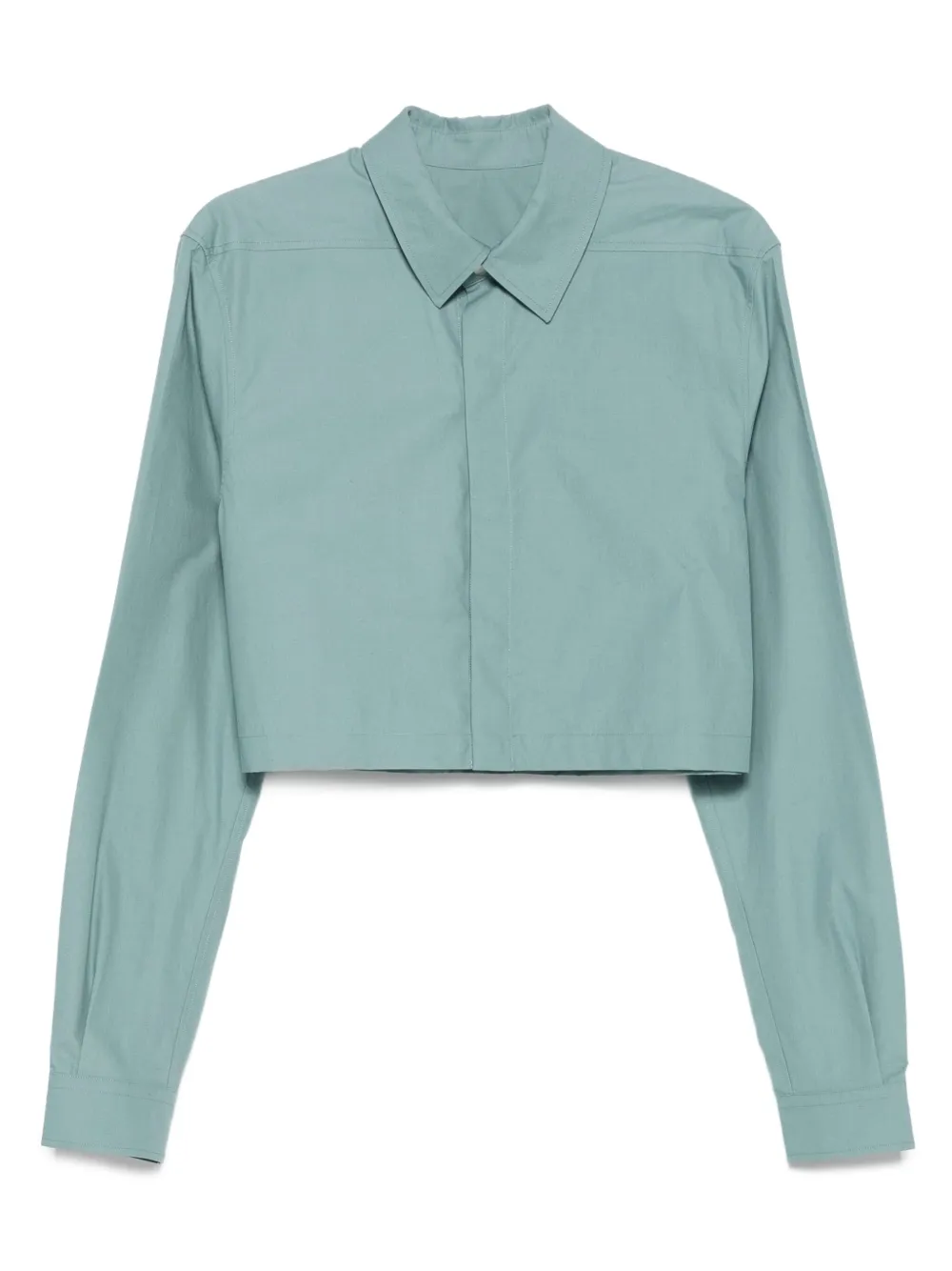 Rick Owens Cropped blouse Blauw