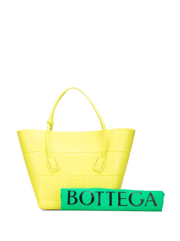 美品　ボッテガヴェネタ　アルコ　ラバー　トートバック　ラージ　イエロー　大容量 BOTTEGA VENETA ボッテガヴェネタ ラージ ザ アルコ トート バッグ