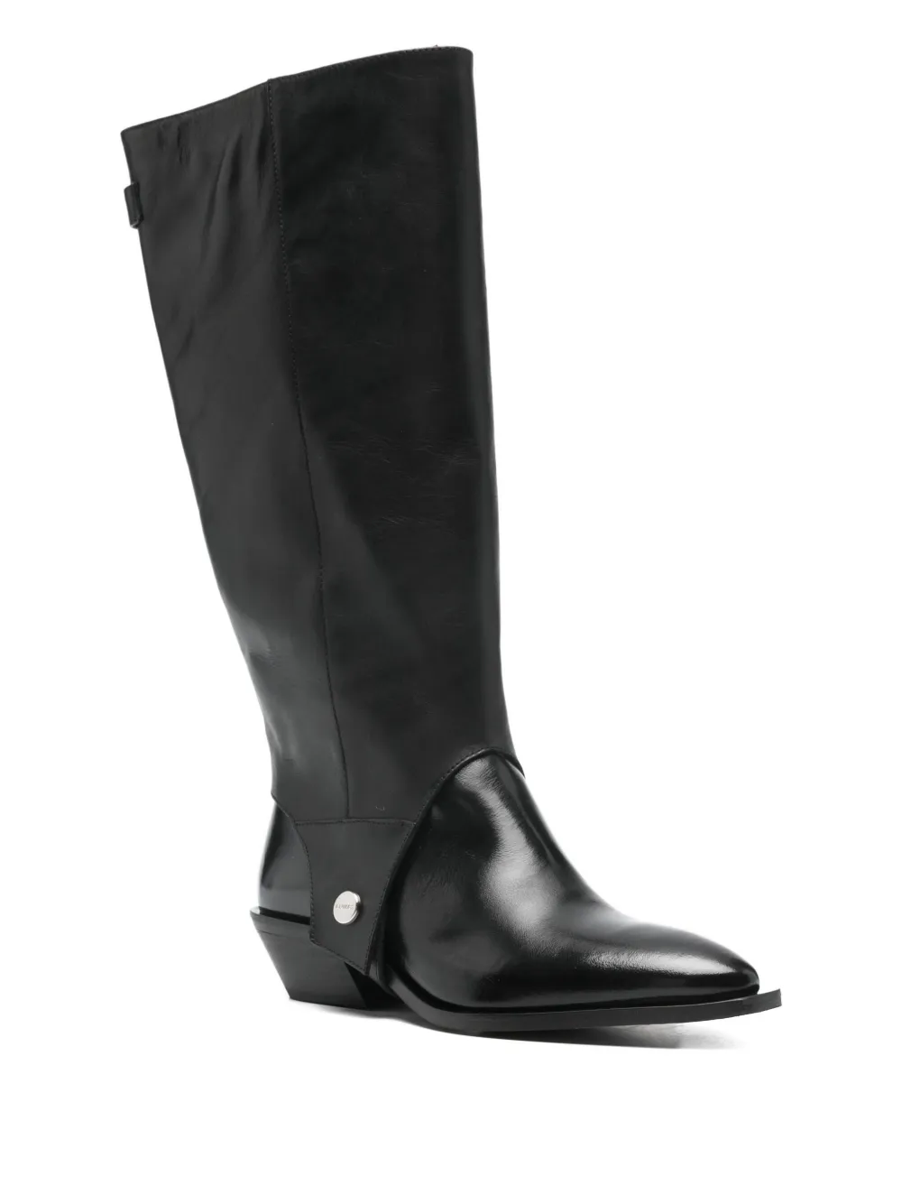 Alohas 30mm Detachable-panel Boots In Black