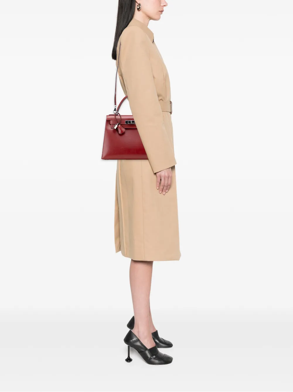 Hermès Pre-Owned 2001 Box Calf Kelly II Sellier 28 satchel | Pre-Owned | Image 2