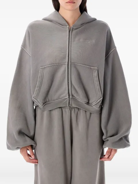 Alexander Wang zip-up crop hoodie