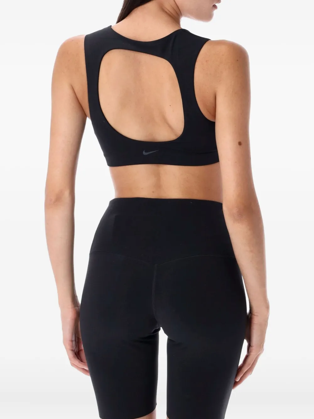 Nike Zenvy square-neckline sports bra - Zwart