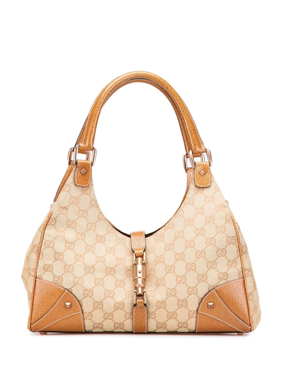 2000-2015 GG Canvas Nailhead Jackie Bardot handbag