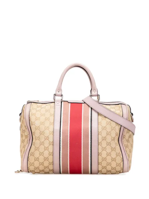 Gucci Pre-Owned 2016-2025 GG Canvas Web Joy Boston Bag satchel