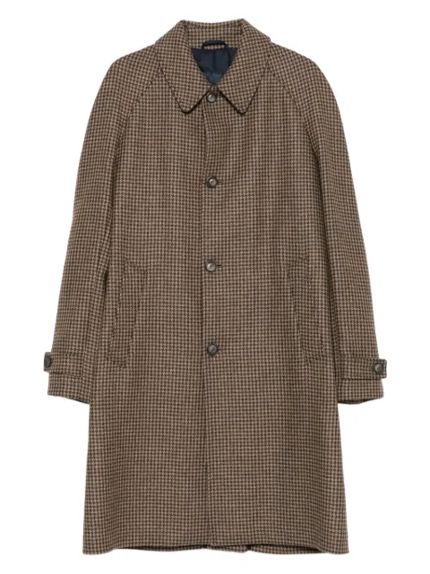 Herno houndstooth button coat