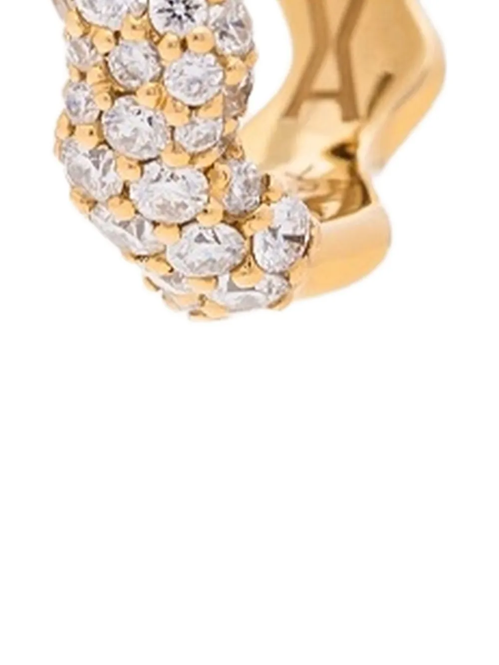 Alina Abegg 14K yellow gold Flow diamond hoop earring | Image 2