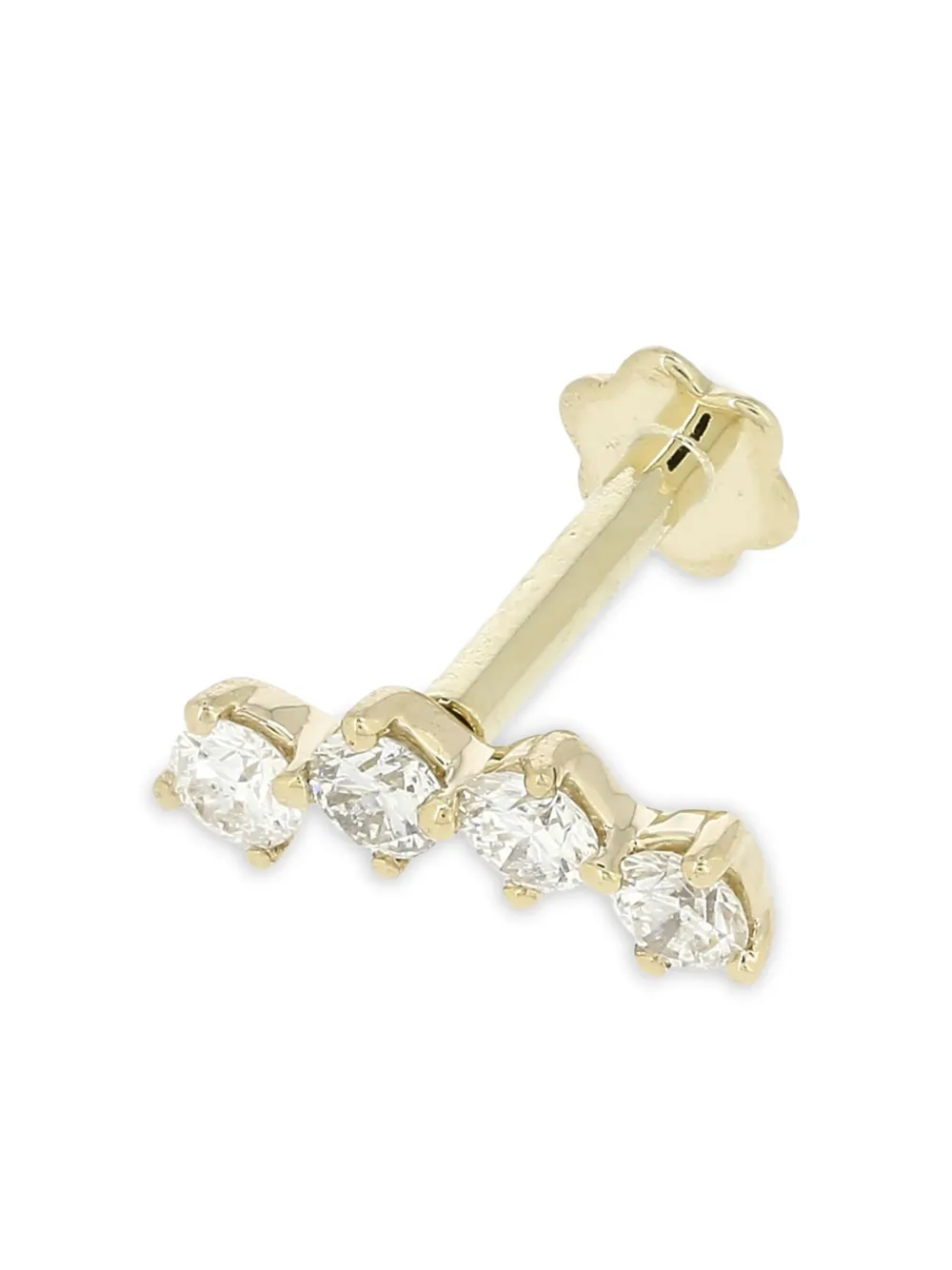 The Wild Jwls 14k Yellow Gold Hailey Diamond Earring In Gold