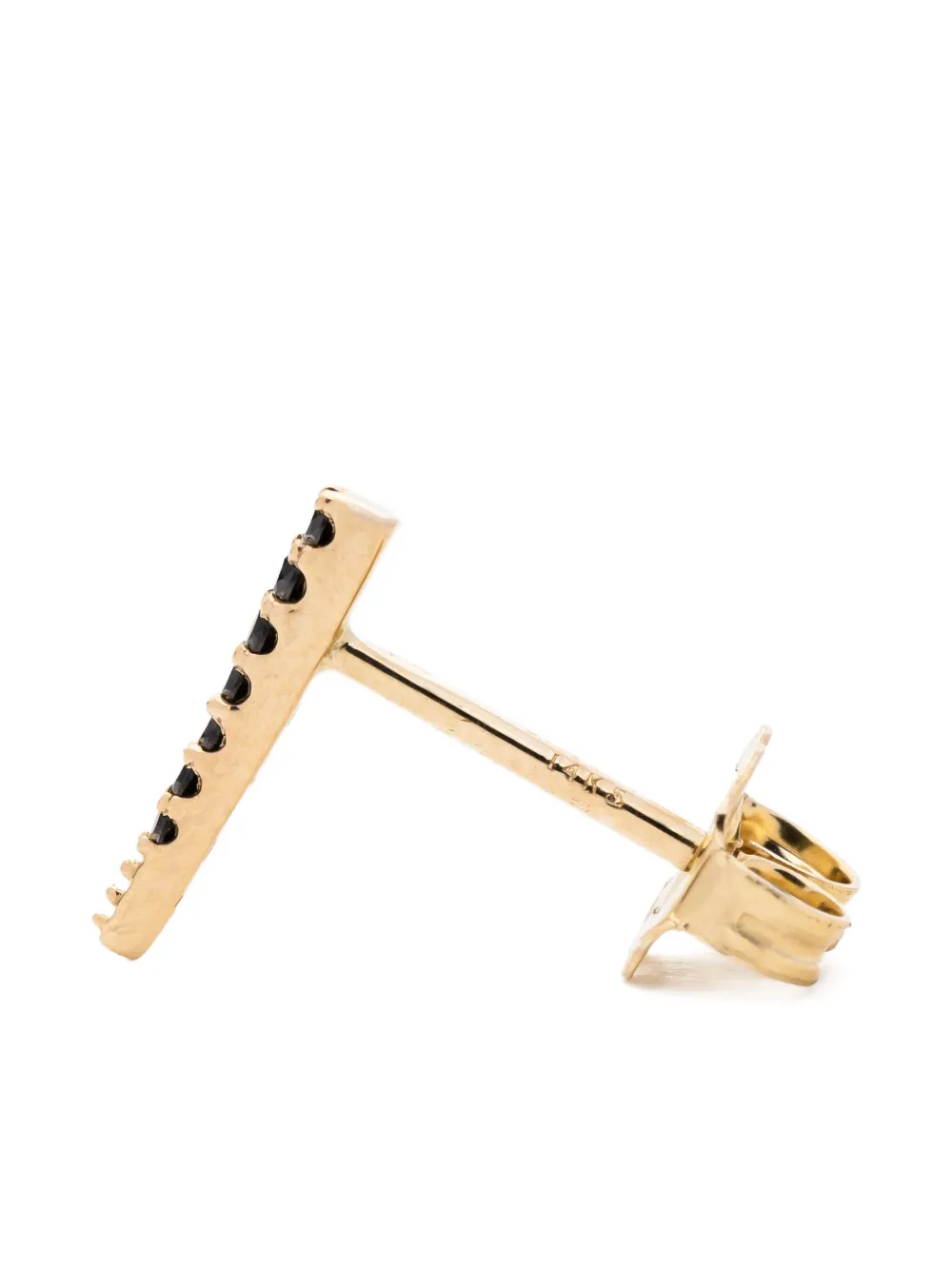 The Wild Jwls 14K yellow gold  La Josie diamond earring | Image 2