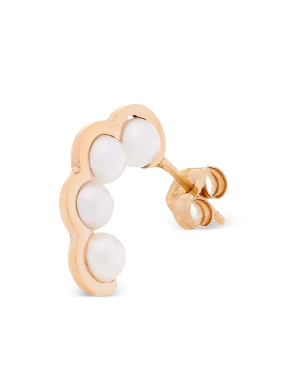 D1928 18K rose gold Coco Beach freshwater pearl earring | Image 2