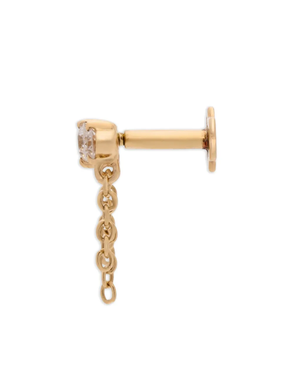 The Wild Jwls 14K yellow gold Cha diamond earring | Image 2