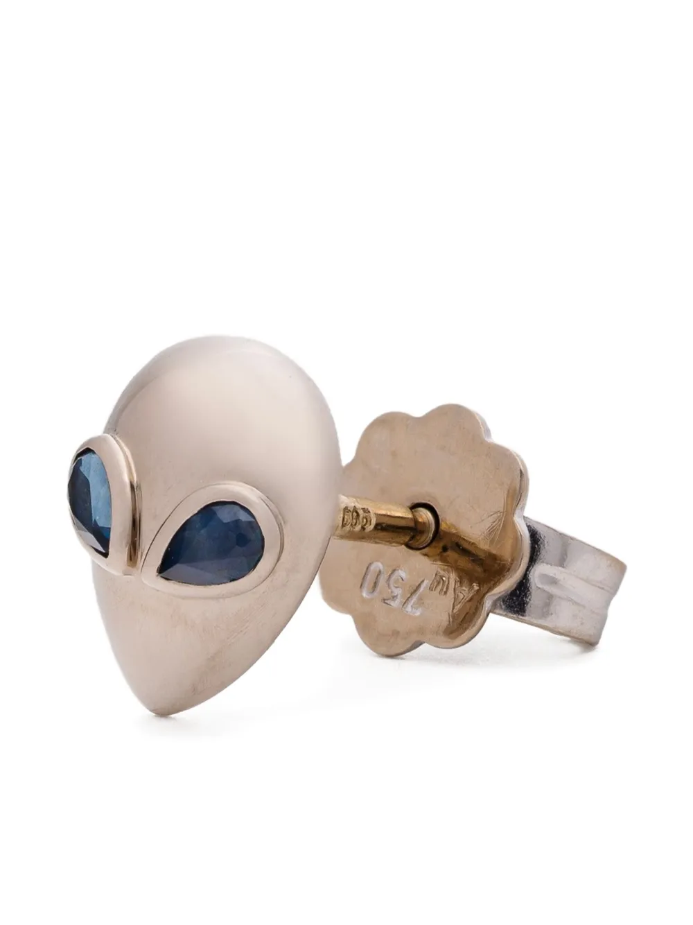 Alina Abegg 14k white gold Alien Head sapphire earrings | Image 2
