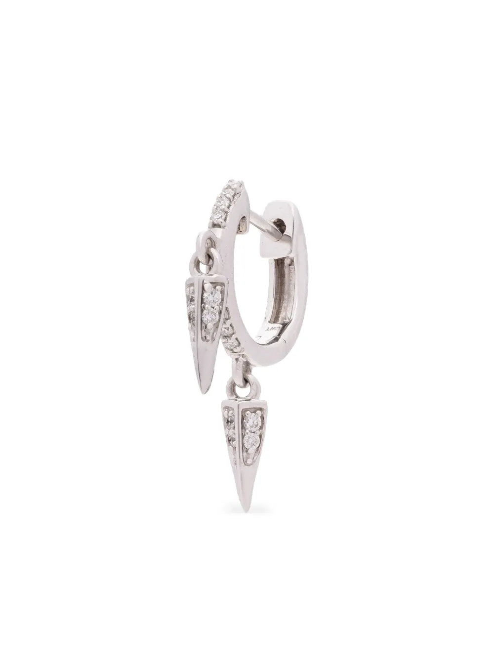 The Wild Jwls 14K white gold Auré diamond earring | Silver | Image 1