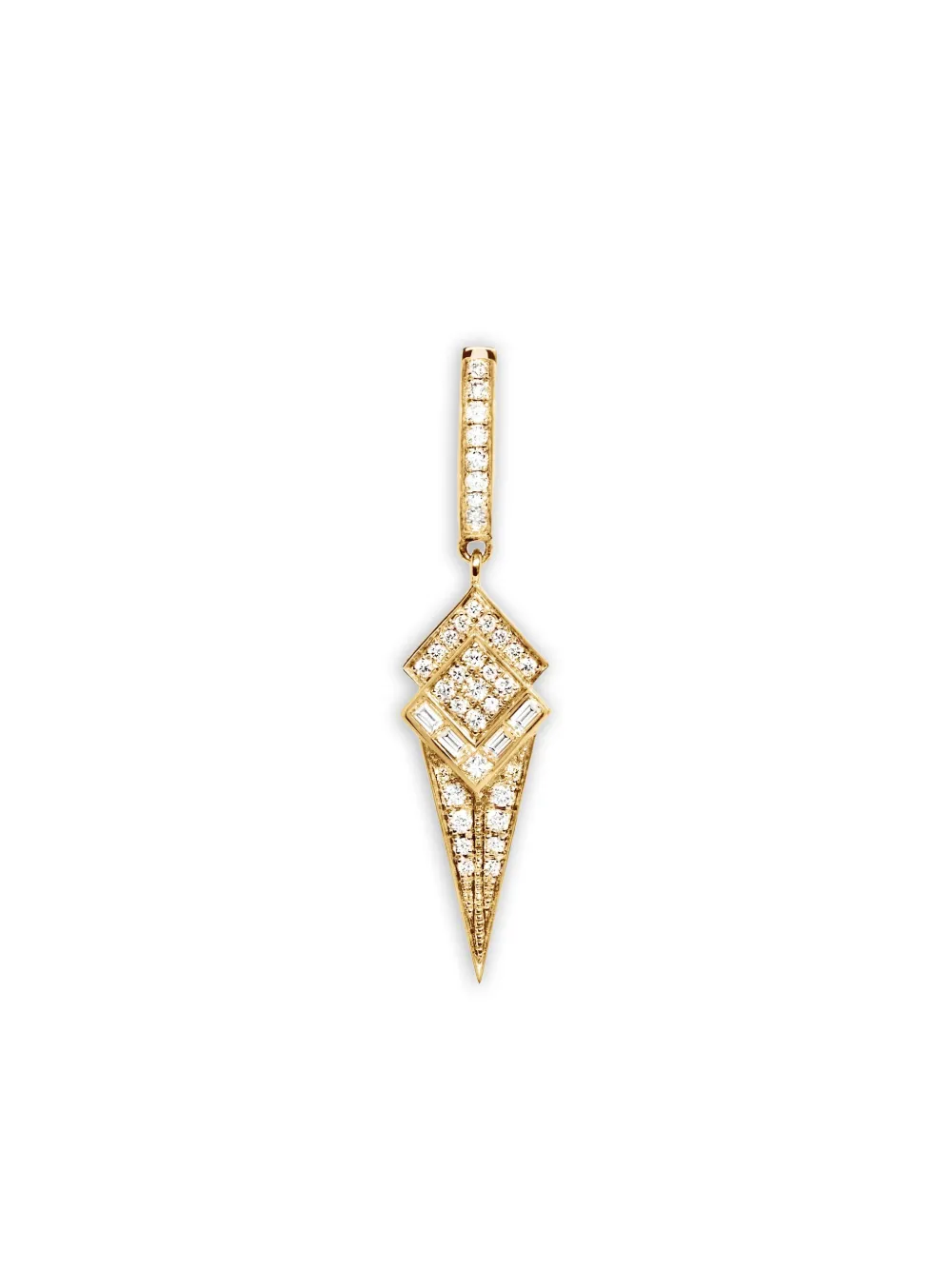 STATEMENT PARIS 18K yellow gold Stairway diamond earring | Gold | Image 1