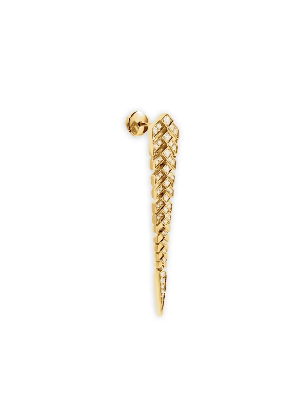 STATEMENT PARIS 18K gold fiamond chevron earring | Image 2