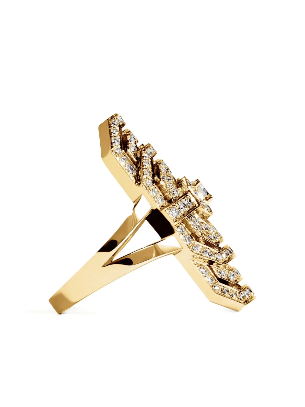 Statement Paris 18k Yellow Gold My Way Diamond Ring In Gold