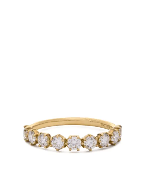 Jade Trau 18K yellow gold Catherine Half Eternity diamond ring